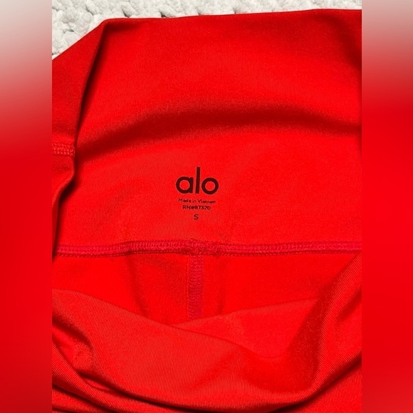 Alo Yoga Women's Size Small 28” High-Waist Mesh Panel Moto Leggings Cherry Red - Picture 7 of 10